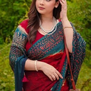 Digital Print Sharee with Blouse Piece
