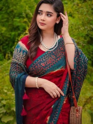 Digital Print Sharee with Blouse Piece