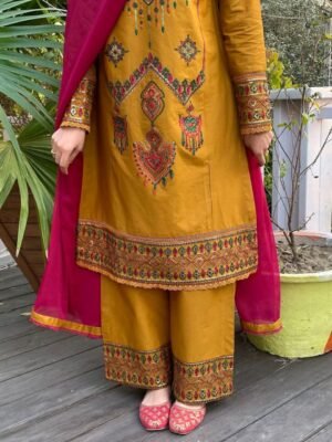 Sequence Embroidery Three Piece