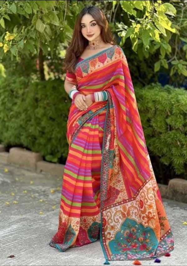 Digital Print Sharee with Blouse Piece